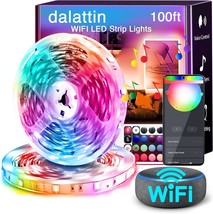 Dalattin Led Lights 100-Foot Wifi-Enabled Light Strip For Bedrooms, And ... - $39.93