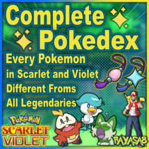 COMPLETE Pokedex Pokemon Home Scarlet and Violet Paldea6iv Shiny Non Shiny - £20.07 GBP+