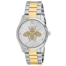 Gucci Women&#39;s G-Timeless Silver Dial Watch - YA1264131 - £726.70 GBP