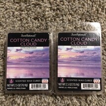 2X ScentSationals 2.5 oz Scented Wax Melts 6 Cubes Cotton Candy Cloud - $12.19