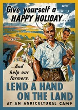 9753.Decoration Poster.Home room interior.Help Farmers.Lend a hand camp art - £13.02 GBP+