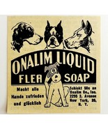 1945 WW2 German-USA Pet Advertisement Onalim Liquid Flea Soap NYC C94B - $27.41 CAD