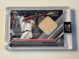 Ronald Acuna Jr. 29/99 2023 MLB TOPPS NOW MVP Game-Used Base Relic OS17 ... - $368.68