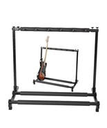 Multi Guitar Stand 5 Holder Folding Organizer Rack Stage Bass Acoustic E... - £53.93 GBP