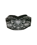 Black &amp; White Cropped Blouse Size Large - $428.11 MXN