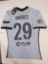 Kai Havertz #29 Chelsea FC UCL Match Slim Fit Blue Away Soccer Jersey 2020-2021 - £86.52 GBP