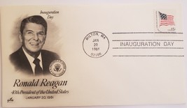 First Day Issue 40th President Ronald Reagan&#39;s Inauguration Day 1981 - £3.10 GBP
