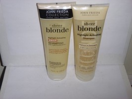 (2) John Frieda Sheer Blonde Highlight Activating Shampoo - Platinum - 8.45OZ - £22.23 GBP