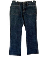 Abercrombie &amp; Fitch Vintage Blue Denim Bootcut Jeans 4 Pockets Dark Wash... - $19.79