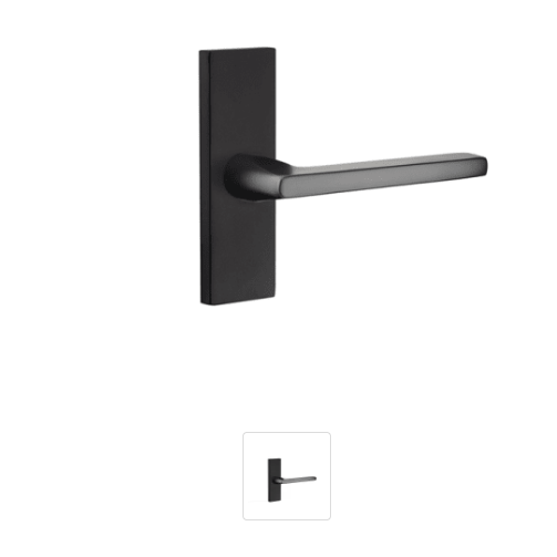 Emtek 5607US19 5-in Long Stretto Rectangular Privacy Sideplate Entry Set... - $108.90