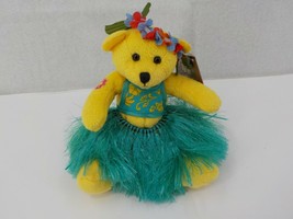 Hawaiian Collectibles Baby Flower Yellow Teddy Bear Bearfoot Passport Skirt Nwt - £16.02 GBP