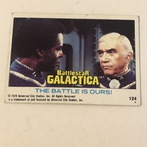 BattleStar Galactica Trading Card 1978 Vintage #124 Lorne Greene - £1.54 GBP