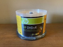 Sealed HP Lightscribe 1.2 Discs DVD+R 16X 4.7GB 120 Mins Video 50 Pack - $39.59