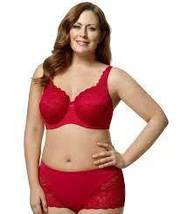 Elila Red 2311 Stretch Lace Full Coverage Bra - £45.64 GBP