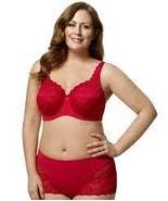 Elila Red 2311 Stretch Lace Full Coverage Bra - £45.42 GBP