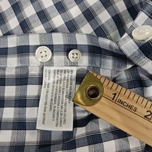 Merona The Ultimate Shirt Men's Black/White Check Long Sleeve Button-Up Size L image 4