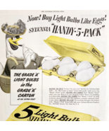 1947 Sylvania Light Bulbs Advertisement Egg Carton Electric Light Vintag... - $42.08 CAD