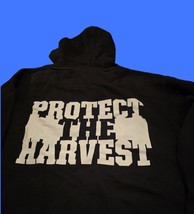 John Deere Mens 2XL Black Hoodie Protect the Harvest Sweatshirt Long Sle... - $18.76
