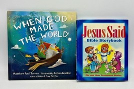 When God Made the World by Turner and Jesus Said Bible Storybook by Larsen (HC  - £7.82 GBP