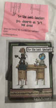 Uptown Girl Tessie the Teacher rubber stamp set - $7.00