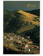 Vail Colorado Postcard 90s mountains town aerial view aspen trees fall - £2.32 GBP