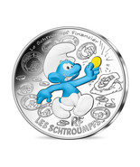 France 10 Euro Silver 2020 Financial The Smurfs Colored Coin Cartoon 01847 - £39.14 GBP