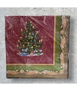 16 New Vintage Christmas Paper Napkins Christmas Morning Tree 3 PLY 15 3... - $24.99