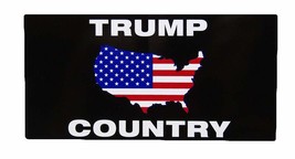 K&#39;s Novelties Set of 6 Trump Country USA Continent Black Decal Bumper St... - £7.05 GBP