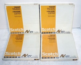 4- Vintage Scotch AV177 Tenzar Quality Oxide 7&quot; x 1/4&quot; Reel to Reel Tapes ~ NIB - £39.30 GBP