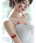 New color cherry fruit tattoo stickers 3D stickers waterproof disposable... - $58.06 MXN