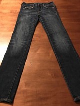 American Eagle Women&#39;s Jeans Stretch Skinny Dark Blue Size 4 X 32 - £22.70 GBP