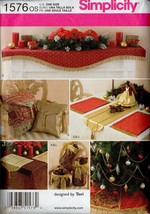 SIMPLICITY SEWING PATTERN 1576 UNCUT - Home Dec, Christmas Accessories, ... - £4.32 GBP