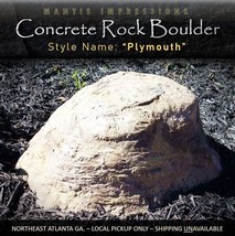 Large Fake Rock Boulder PLYMOUTH (Made-to-Order) Local Atlanta Pickup Only - £156.12 GBP