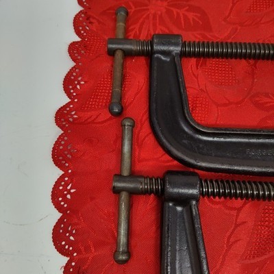 2X Brink & Cotton No. 146-6 Or 4406 6" C-Clamp Iron Made in USA  Item image 10