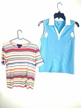 Izod Cool FX Shirt Top Womens XS Top &amp; Carter Club Petite S Knit Lot of 2 Shirts - £9.36 GBP