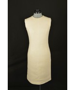 Vintage Off White Sleeveless Fitted Shift Dress - $69.35 CAD
