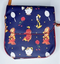 Disney Beauty And The Beast Crossbody Purse Cogsworth Lumiere Mrs Potts ... - $79.20