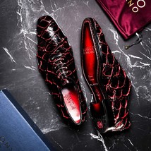 Marco Di Milano Genuine Pirarucu Exotic Lace-Up Olivieri Blackcherry image 10