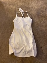 Halara In My Feels white Dress XS New With Tags Tik Tok Dress - £28.63 GBP