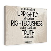 Express Your Love Gifts Bible Verse Canvas Righteousness Psalm 15:2-3 Sc... - £62.29 GBP