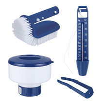 Mainstays Blue &amp; White 4-Piece Swimming Pool Water Care Kit - £26.95 GBP
