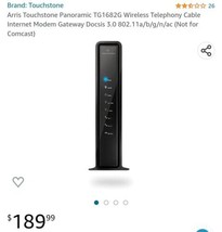 ARRIS TG1682G Wireless Modem Router - Black - $89.10
