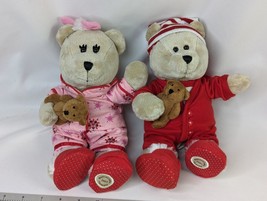 Starbucks Bear Plush Pajamas Boy Girl 2007 Stuffed Animal Toy - £14.01 GBP