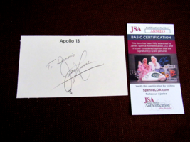 James Jim Lovell Apollo 13 Nasa Astronaut Signed Auto Index Cut Jsa Beauty - £158.26 GBP