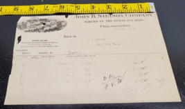 June 23, 1927 John B. Stetson Company Invoice-Makers of the Finest Fur Hats - $24.82