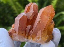 Tangerine Quartz Specimen Natural Crystals Cluster (TN27) - $39.59