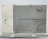 2004 Nissan Pathfinder Armada Owners Manual Hnadbook OEM M02B52009 - £35.54 GBP