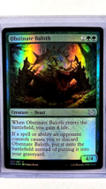 2022 MtG Magic the Gathering BRO The Brother&#39;s War Foil #187 Obstinate Baloth - £1.56 GBP