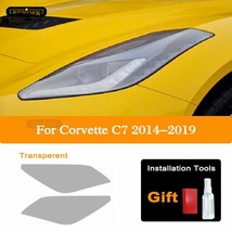 Ection tint film smoke black tpu transparent light sticker for chevrolet corvette c7 c8 thumb200