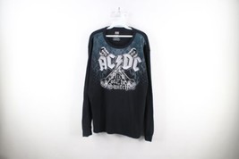 Vintage Y2K Mens 2XL Flick of the Switch ACDC Band Thermal Waffle Knit T-Shirt - £46.89 GBP